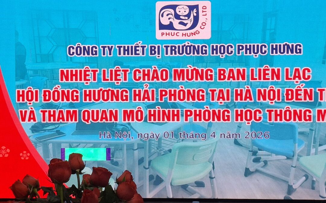 Hiệp hội Thiết bị Giáo dục Việt Nam (VINASOEE) giới thiệu sản phẩm phòng học thông minh với Ban Liên lạc Hội đồng hương Hải Phòng tại Hà Nội
